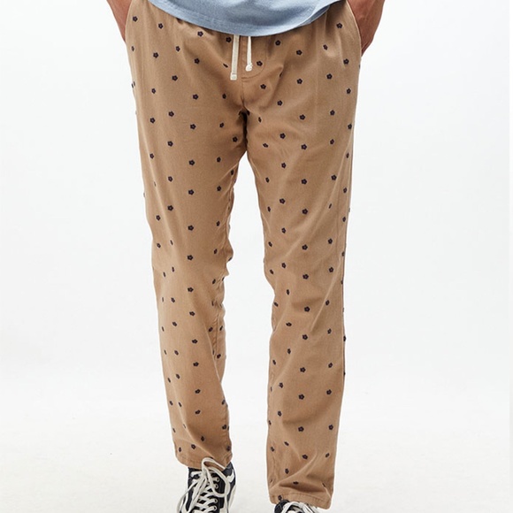PacSun Other - PacSun Floral Embroidered Cotton Drawstring Trousers - NWT (M)